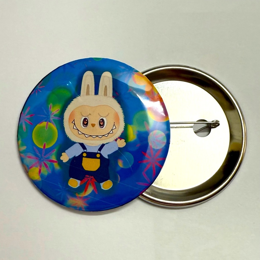 Labubu Button Pin - Picture 2 of 2